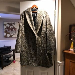 Lane Bryant leopard print coat.